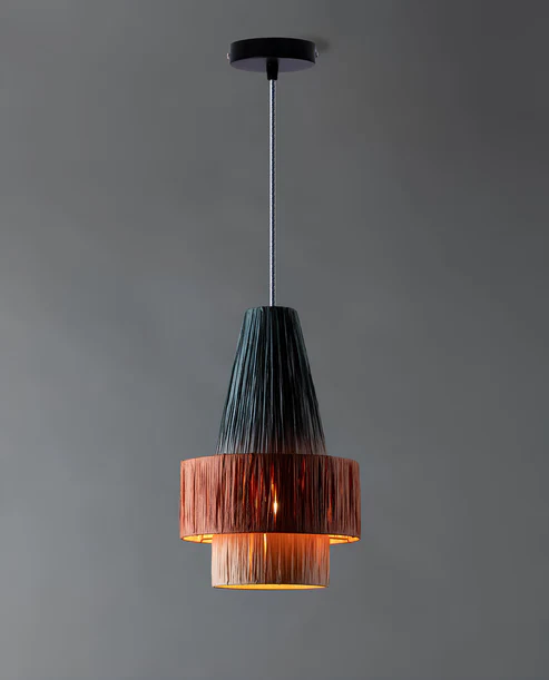Tanya Handcrafted Raffia Hanging Light