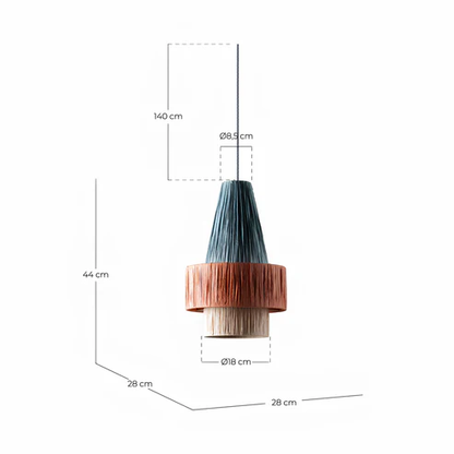 Tanya Handcrafted Raffia Hanging Light