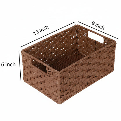 Tanya Handwoven Bamboo Rattan Storage Basket