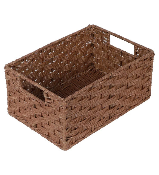 Tanya Handwoven Bamboo Rattan Storage Basket