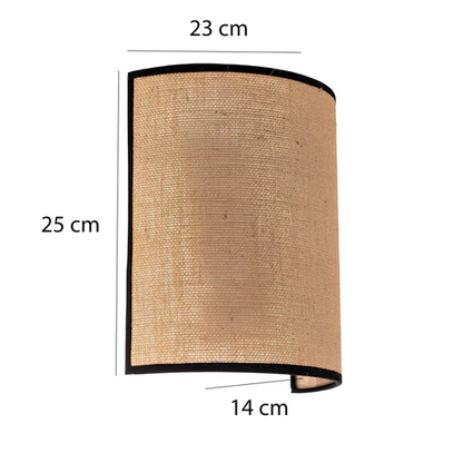 Devyani Handcrafted Jute Wall Lamp