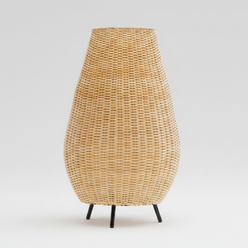Raina Handcrafted Bamboo Floor Lamp