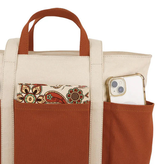 The Verde Panel Tote bag