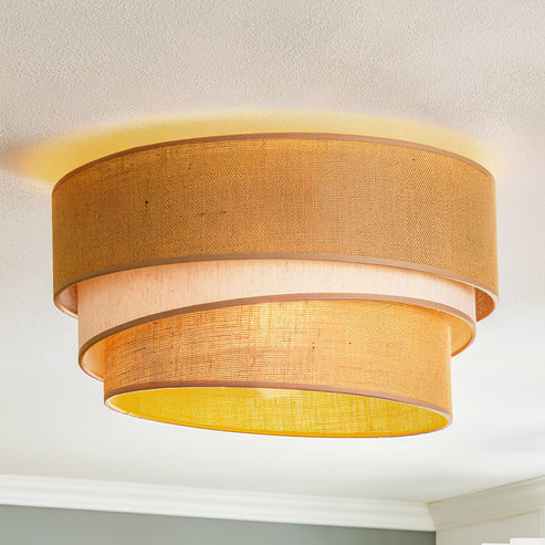Tilukua Handcrafted Triple-Tier Jute Pendant Light