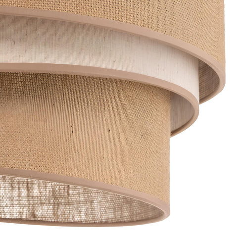 Tilukua Handcrafted Triple-Tier Jute Pendant Light