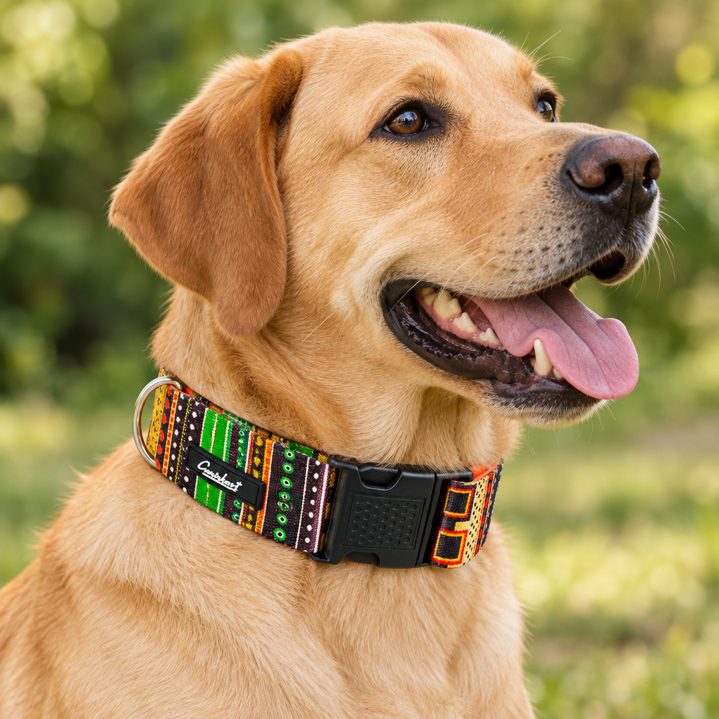 Premium Printed Dog Collar Tribal