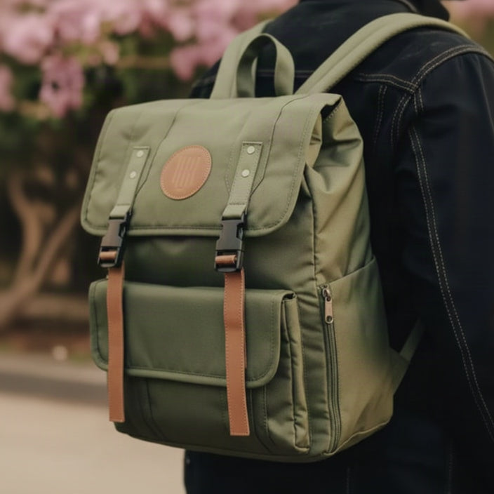 Troy Backpack for Men & Women (Moss Green)