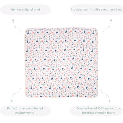 Sovana Twinklers 6-Layer Reversible Muslin Blanket