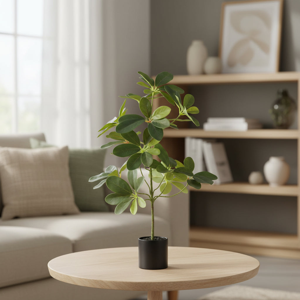Potted plant on a white background