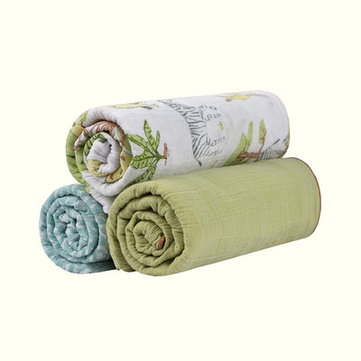Abracadabra Muslin Swaddles – Set of 3