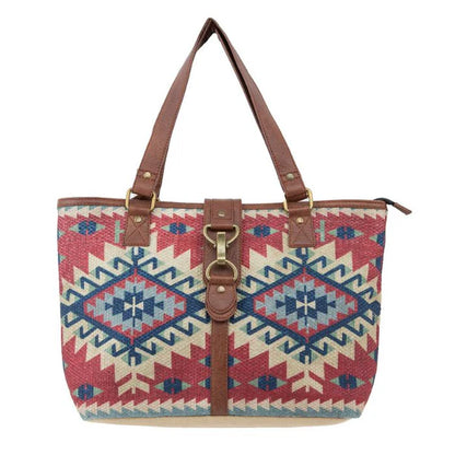 Upcycled Canvas Medium Handbag for Women