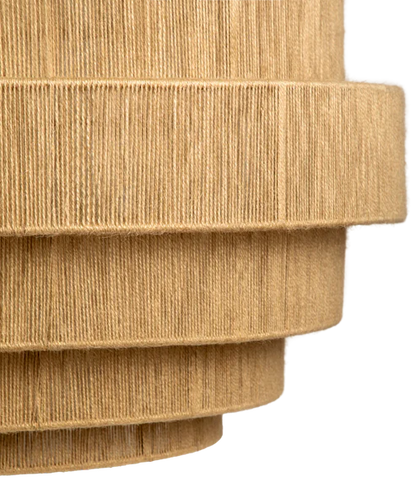 Urvi Handcrafted Rattan Tiered Chandelier