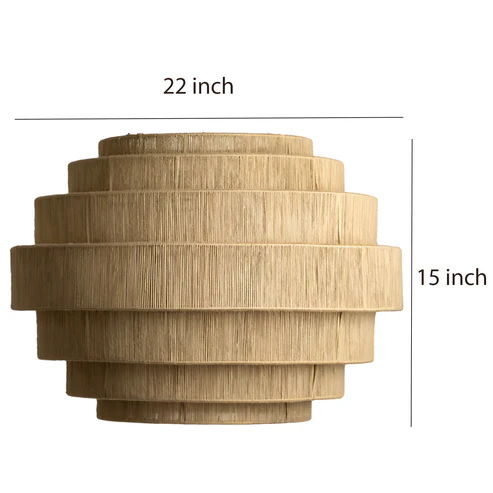 Urvi Handcrafted Rattan Tiered Chandelier