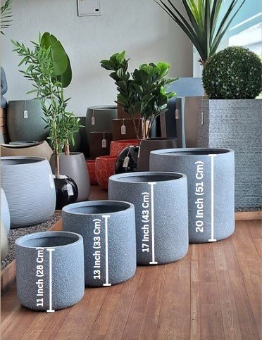 VANA Cylindrical Planters – Elegant Premium FRP