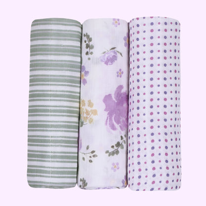 Muslin Swaddles – Set of 3 Villandry