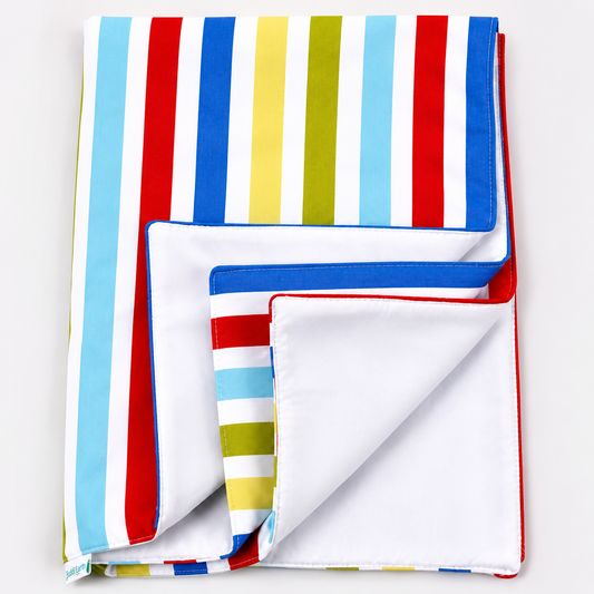 Vibrant Multi-Stripe Baby Changing Mat