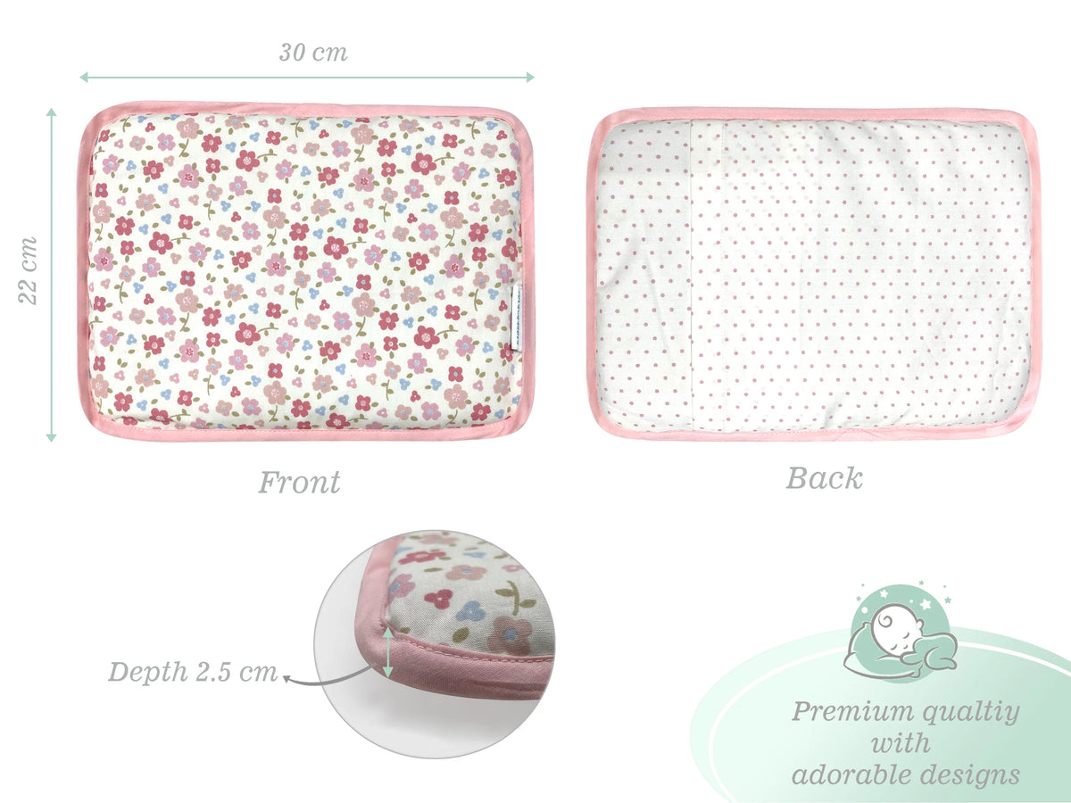 Abracadabra Vintage Floral Rai Mustard Seed Baby Pillow