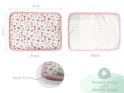 Abracadabra Vintage Floral Rai Mustard Seed Baby Pillow