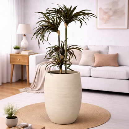 Voilet Beige Fiberglass Planter