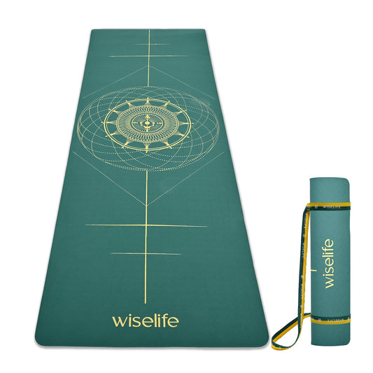 Wifelife True Alignment TPE Yoga Mat - 6mm Sage Green
