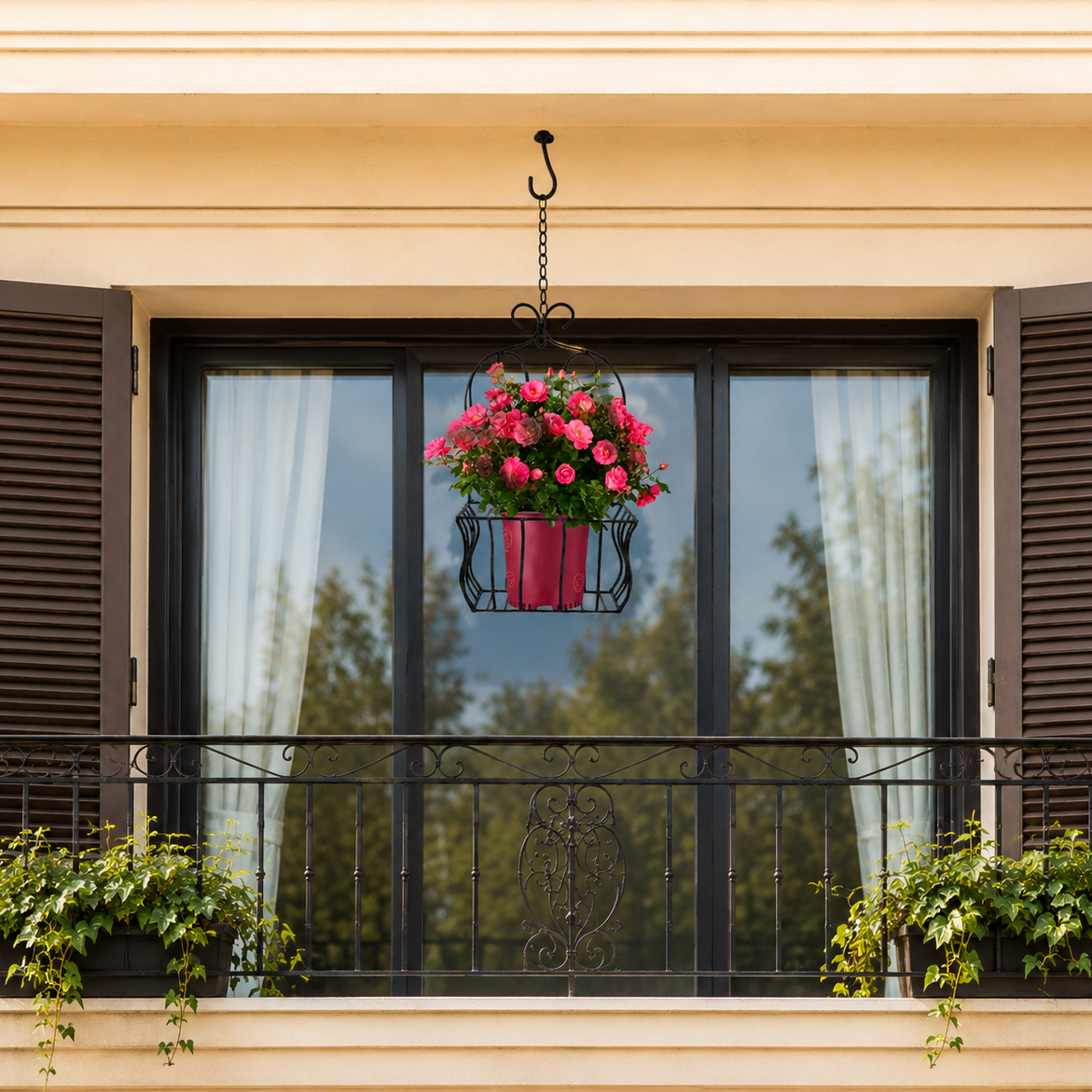 Wall Hanging Plant Basket – Vintage Frame Design