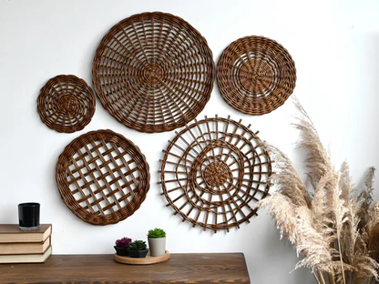 Adah Handcrafted Wicker Wall Art