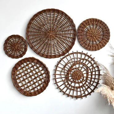 Adah Handcrafted Wicker Wall Art
