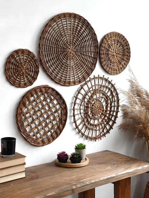 Adah Handcrafted Wicker Wall Art