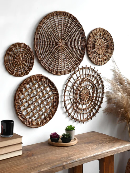 Adah Handcrafted Wicker Wall Art