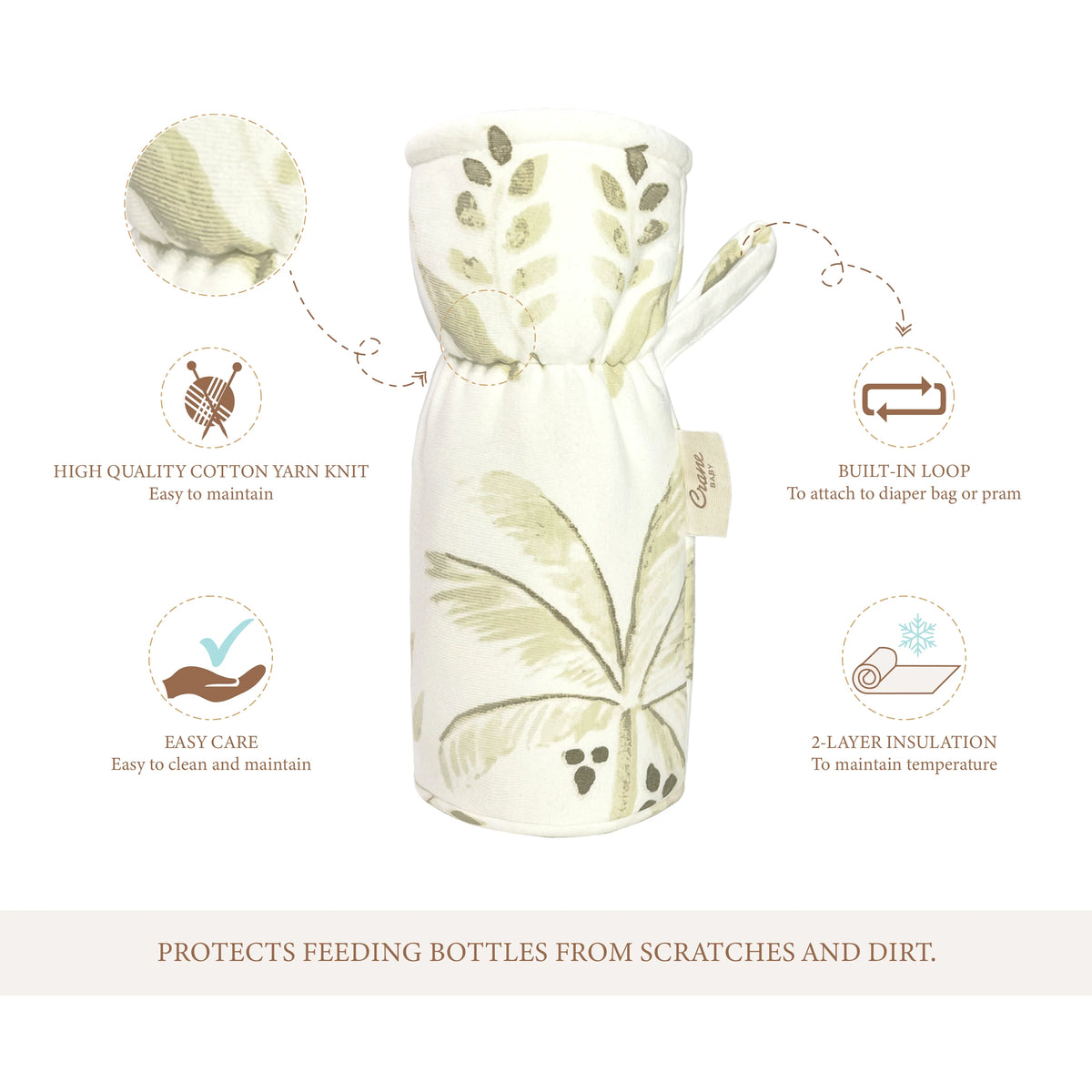 Abracadabra Crane Baby Bottle Cover / Warmer - Kendi Collection