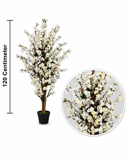 Artificial Winter Sweet white Plant - 35.43"