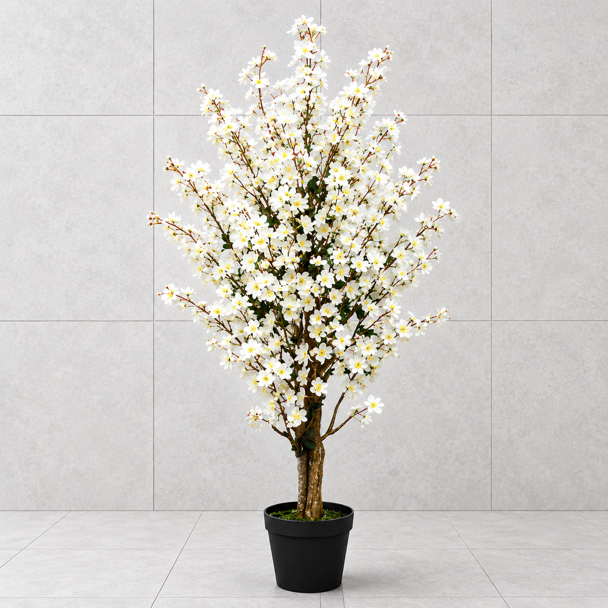 Artificial Winter Sweet white Plant - 35.43"