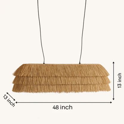 Whitley Handcrafted Rattan Pendant Light Chandelier