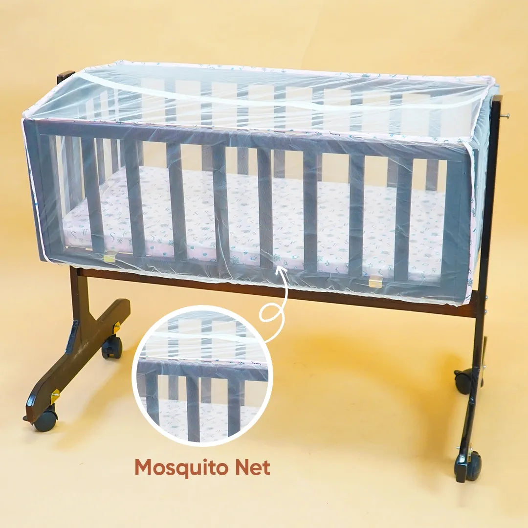 FurniFest Wooden Baby Cradle for 0 to 12 Months