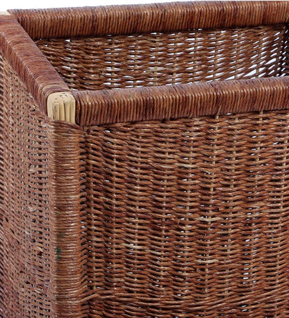 Yamini Handwoven Wicker Laundry Basket with Lid