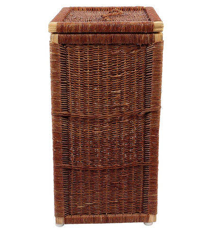 Yamini Handwoven Wicker Laundry Basket with Lid
