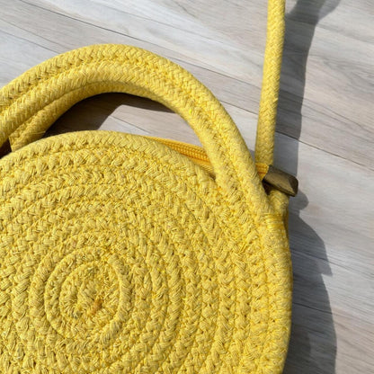 Yellow Cotton Dori Bag – Handcrafted & Soft