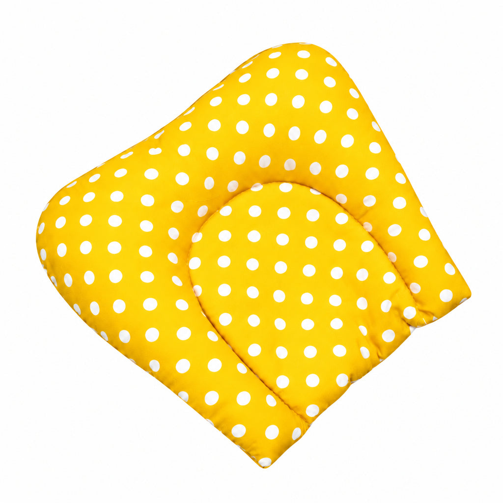 Multi Stripe / Yellow Polka Cavity Neck Pillow