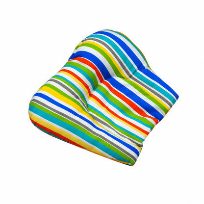 Multi Stripe / Yellow Polka Cavity Neck Pillow