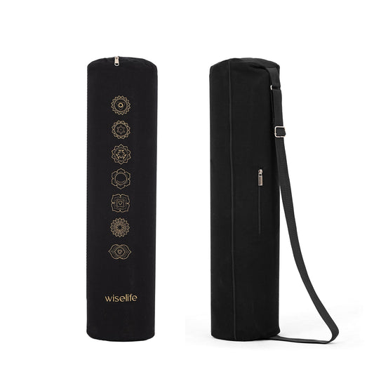 Wifelife Premium Yoga Mat Carry Bag Black Chakra