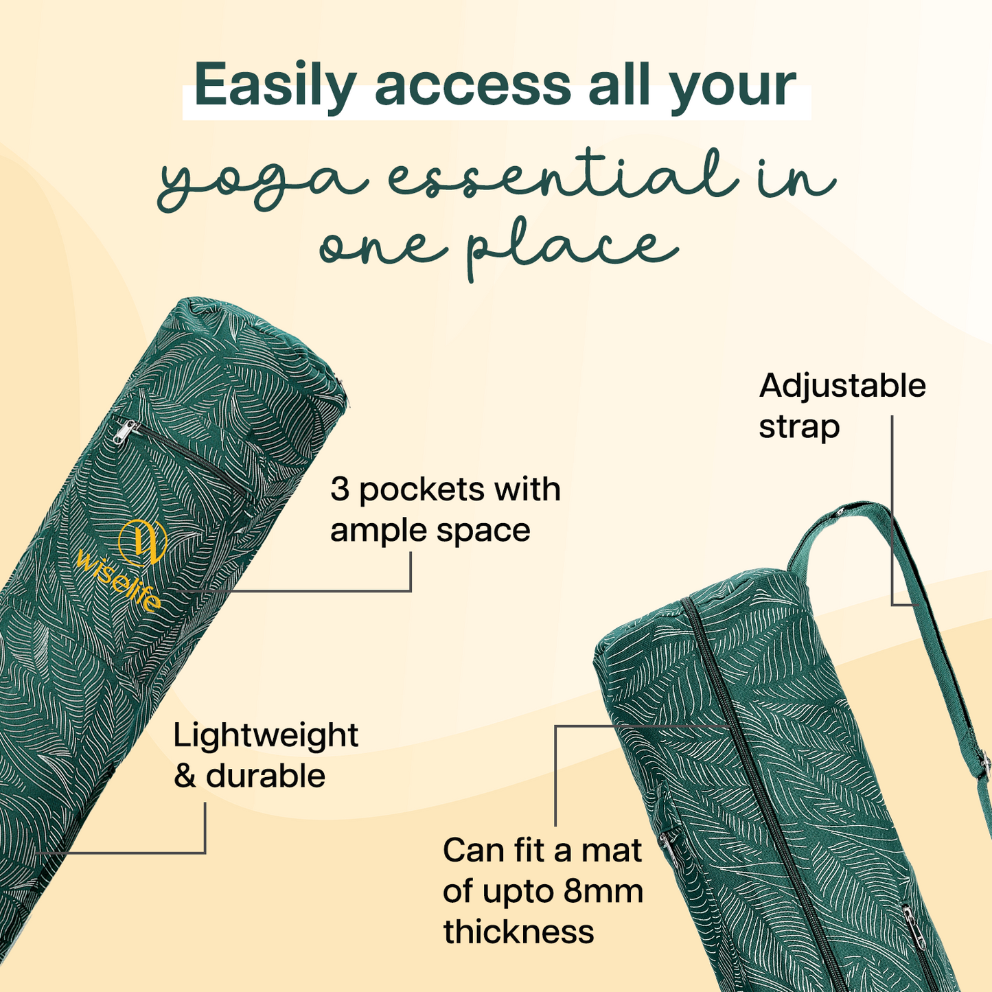 Wifelife Premium Yoga Mat Carry Bag