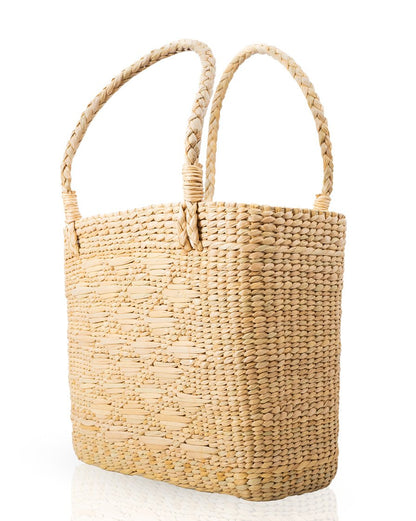Handwoven Natural Fiber Hand Bag