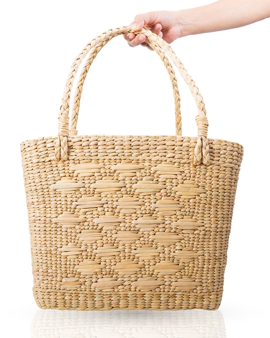 Handwoven Natural Fiber Hand Bag