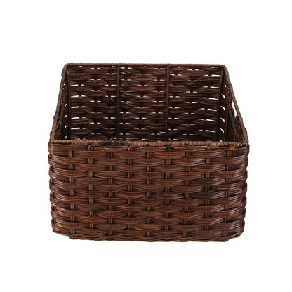 Aadhya Handwoven Wicker Storage Basket with Handles