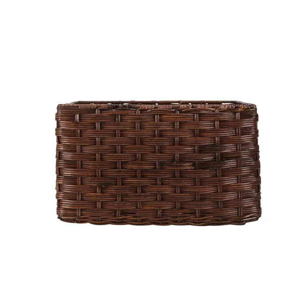 Aadhya Handwoven Wicker Storage Basket with Handles
