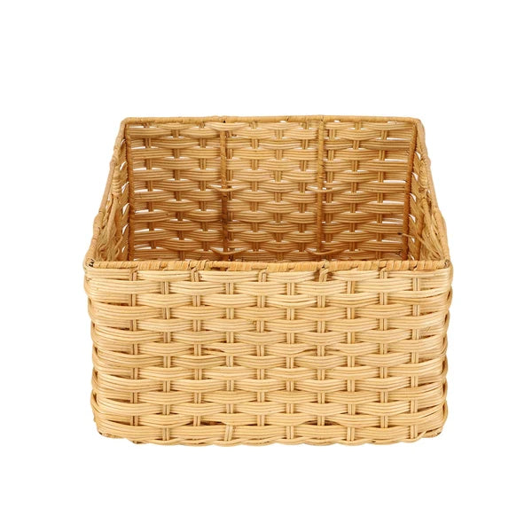 Aashi Handwoven Wicker Storage Basket with Handles