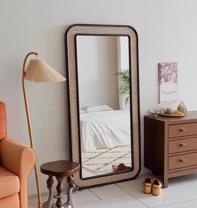 Abhaya Handcrafted Rattan Wall Mirror