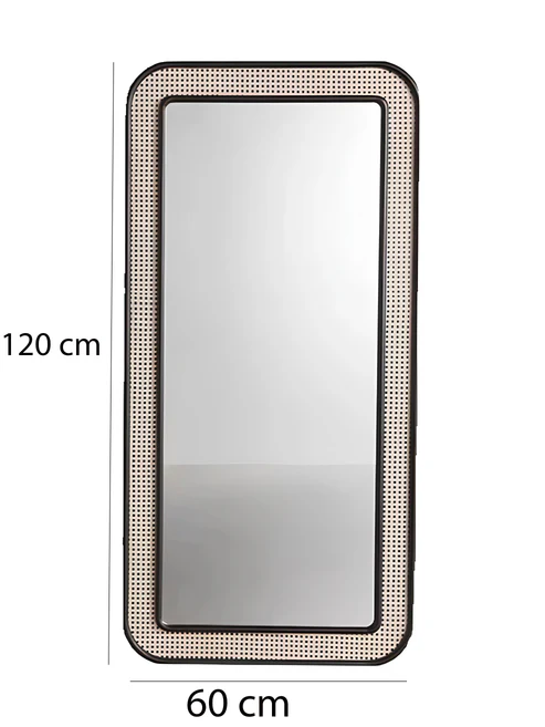 Abhaya Handcrafted Rattan Wall Mirror