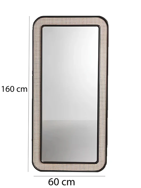 Abhaya Handcrafted Rattan Wall Mirror