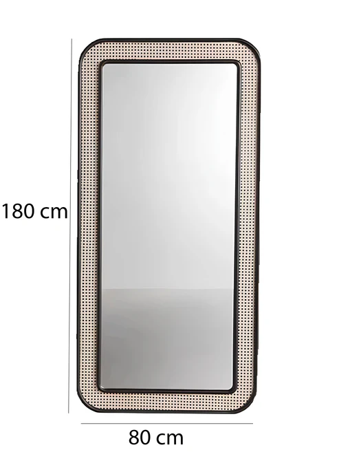 Abhaya Handcrafted Rattan Wall Mirror